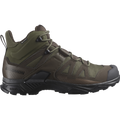 Salomon X Ultra Tracker Gore-Tex mid hiking boot in RANGER GREEN/EARTH BROWN/BLACK - side view