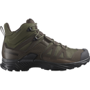 Salomon X Ultra Tracker Gore-Tex mid hiking boot in RANGER GREEN/EARTH BROWN/BLACK - side view