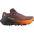 Salomon Ultra Glide 4 women's trail running shoe in HUCKLEBERRY/BLACK/RED ORANGE - side view