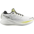 Salomon Aero Glide 4 men's road running shoe in White/Sunny Lime/Black