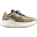 Salomon Aero Glide 4 GRVL women's gravel running shoe in Safari/Vanilla Ice/Earth Brown