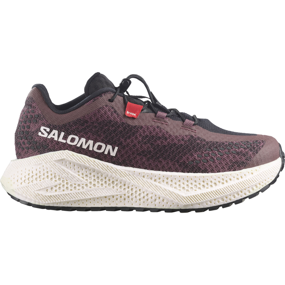 Salomon Aero Glide 4 GRVL women's gravel running shoe in Huckleberry/Black/Vanilla Ice
