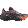 Salomon Genesis 2 women's trail running shoe in HUCKLEBERRY/BLACK/RED ORANGE