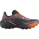 Salomon Genesis 2 women's trail running shoe in HUCKLEBERRY/BLACK/RED ORANGE
