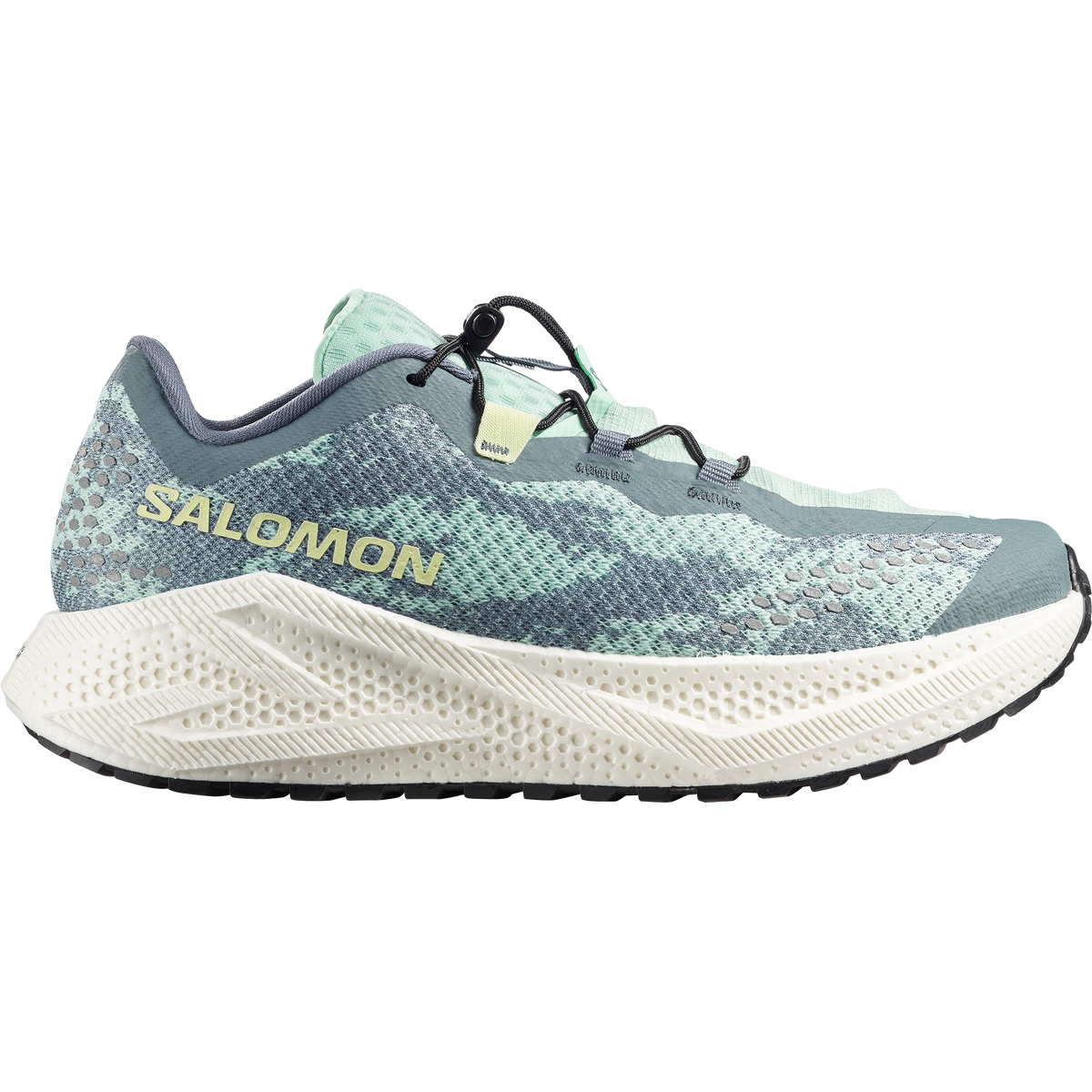 Salomon Aero Glide 4 GRVL men's gravel running shoe in Stormy Weather/Lichen/Vanilla Ice