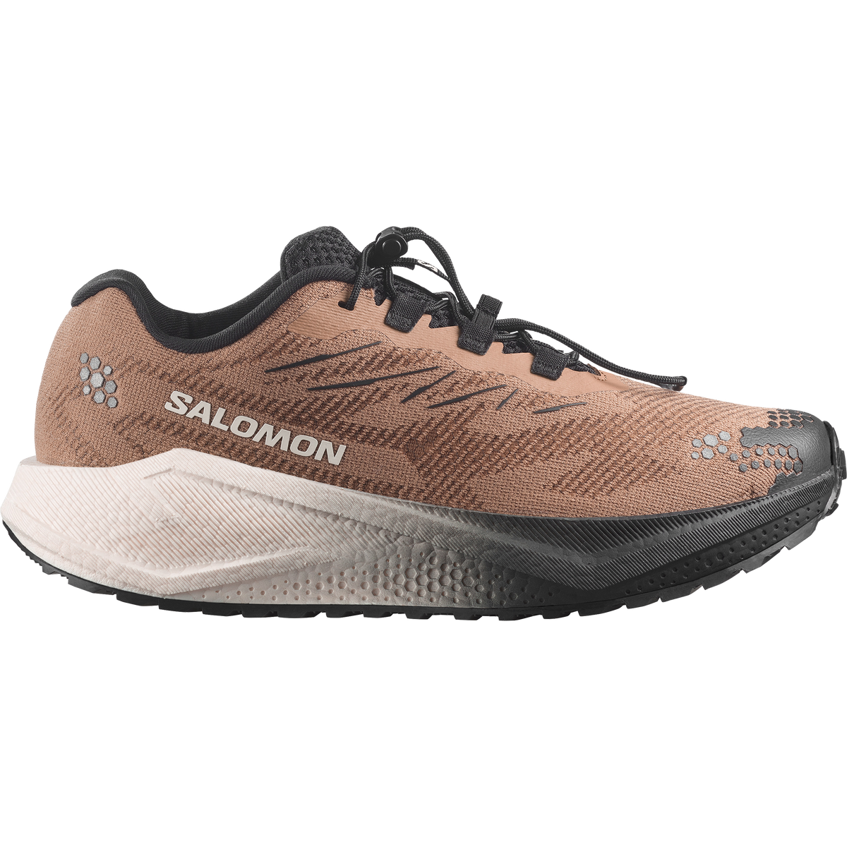 Salomon Aero Blaze 4 GRVL men's gravel running shoe in BURRO/VANILLA ICE/BLACK