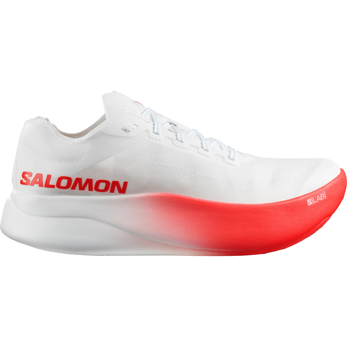 Salomon S/Lab Phantasm 3 SC road running shoe in White/Fiery Red/Fiery Red - Men's