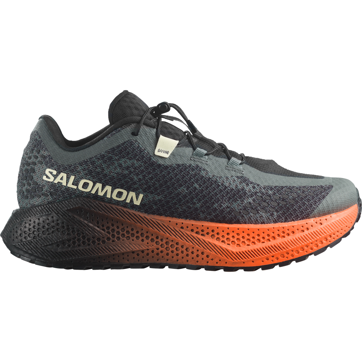 Salomon Aero Glide 4 GRVL men's gravel running shoe in Urban Chic/Black/Lime Cream