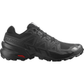 Salomon Speedcross 6 Wide men's trail running shoe in BLACK/BLACK/PHANTOM