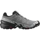 Salomon Speedcross 6 Wide men's trail running shoe in QUIET SHADE/BLACK/PEARL BLUE