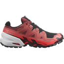 Salomon Spikecross 6 GTX winter trail running shoe in Cow Hide/Black/Neon Flame - Men's