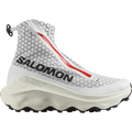 Salomon S/LAB Ultra Dust trail running shoe in WHITE/FIERY RED/VANILLA ICE