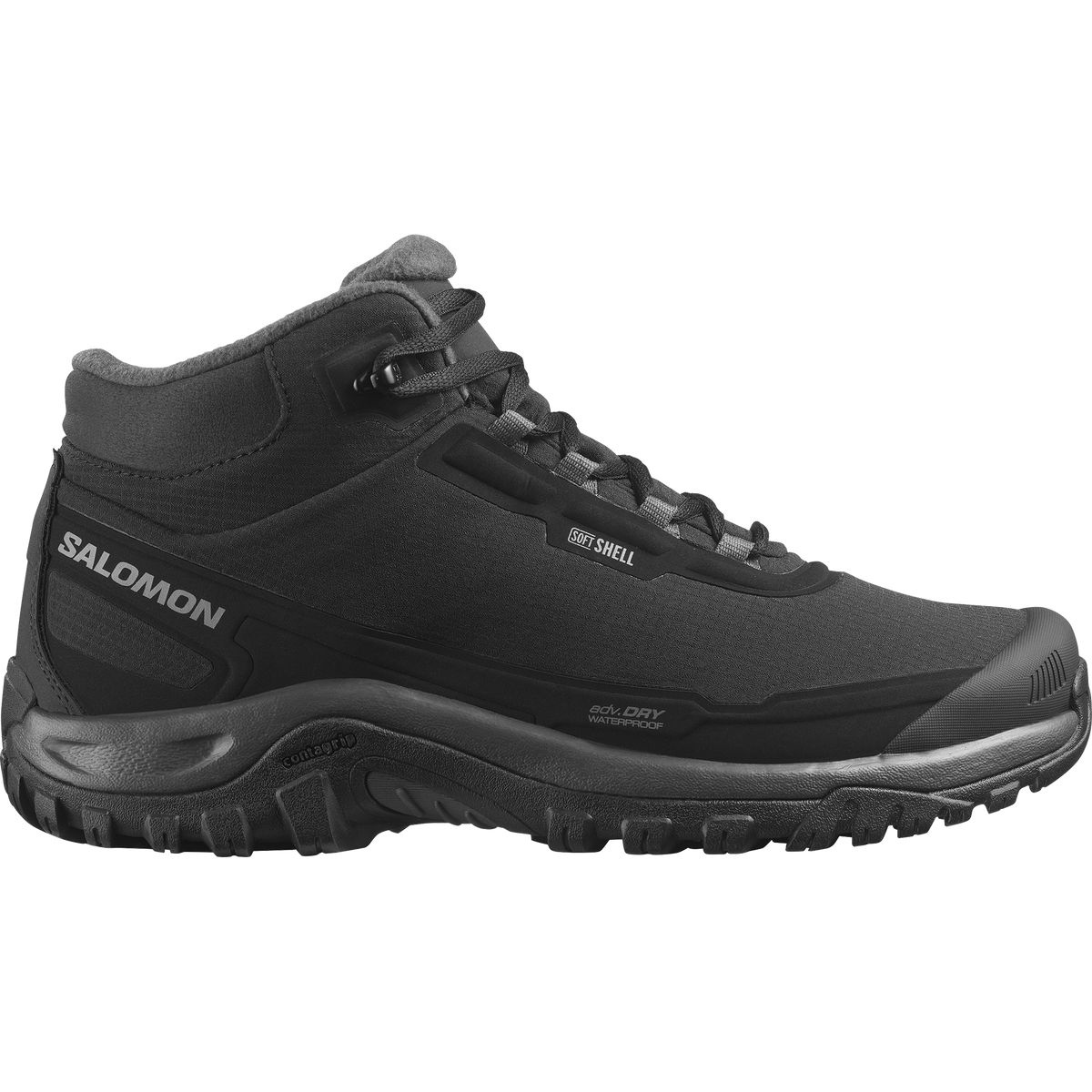 Salomon Shelter Waterproof men's winter shoe in Black / Asphalt / Castlerock