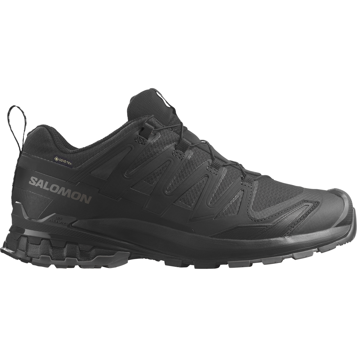 Salomon XA Pro 3D V9 Wide GORE-TEX men's trail running shoe in BLACK/PHANTOM/PEWTER
