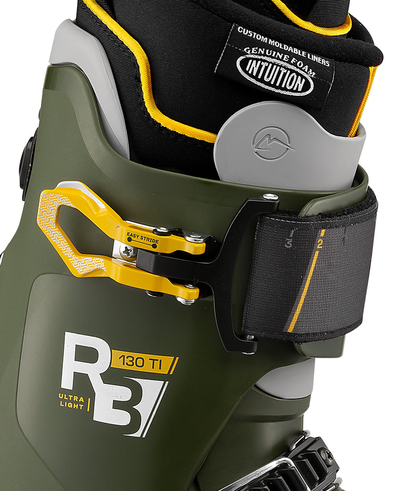 Roxa R3 130 TI IR Tongue Ski Boots - Moss/Dark Moss | High-Performance, Responsive Fit for Advanced Skiing