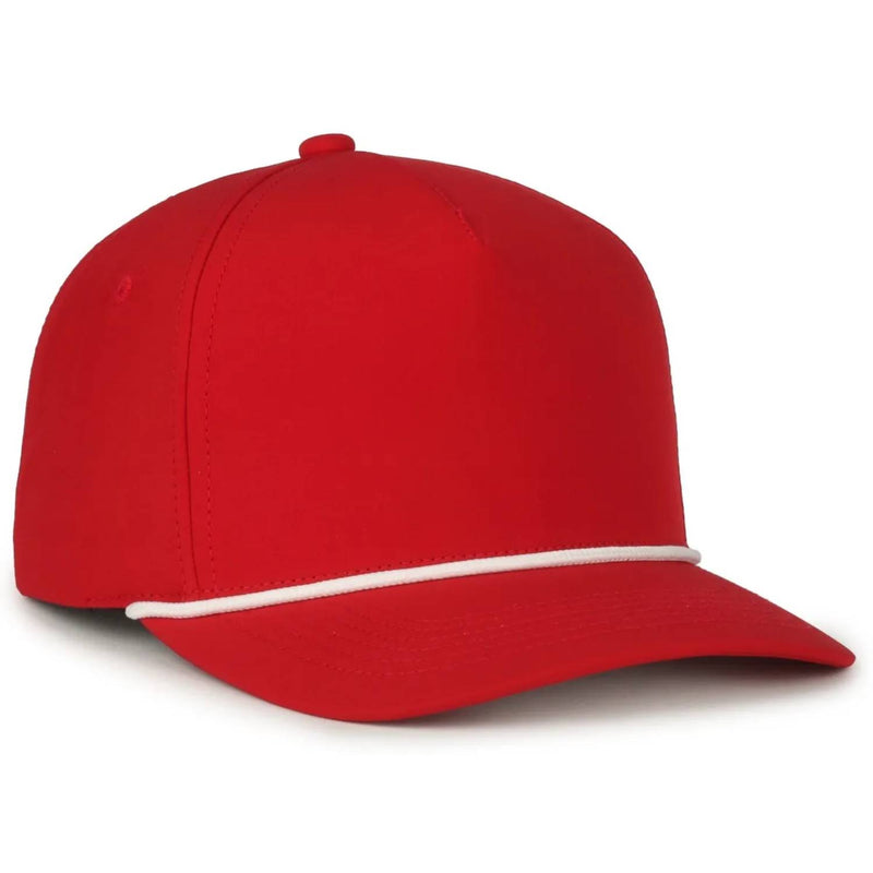 Outdoor Cap 550PF Performance 5-Panel Cap – High Crown Structured Hat with Moisture-Wicking Sweatband & Visor Cord