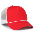 Outdoor Cap Foam 5-Panel Trucker Hat – High Profile Foam Front & Mesh Back with Cord Accent