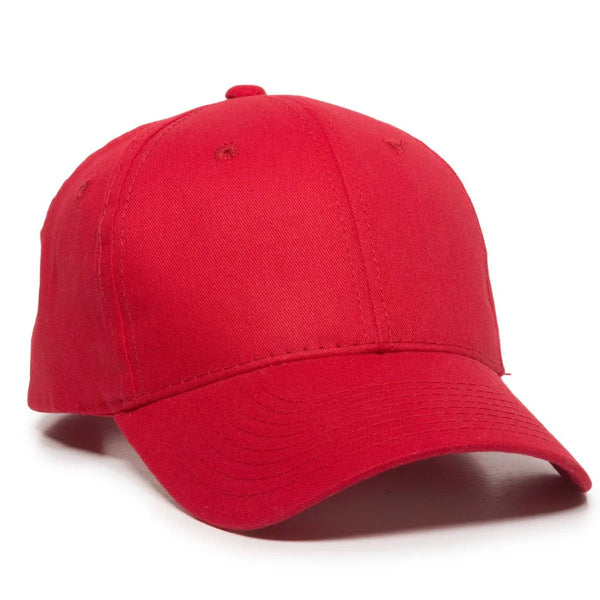 Outdoor Cap BCT-600 Structured Brushed Cotton Twill Solid Back Cap – Adjustable Hook/Loop Closure