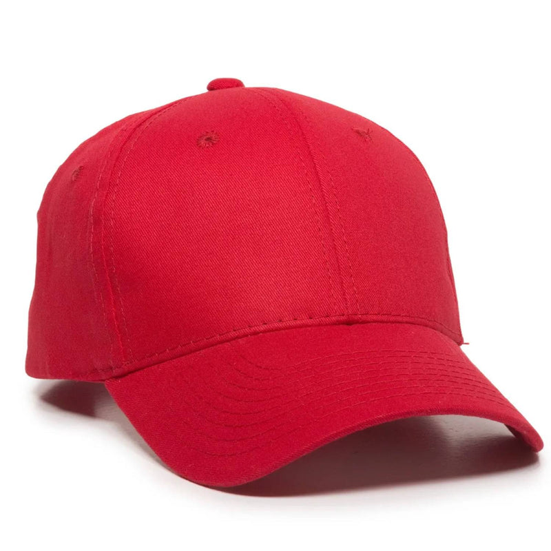 Outdoor Cap BCT-600 Structured Brushed Cotton Twill Solid Back Cap – Adjustable Hook/Loop Closure