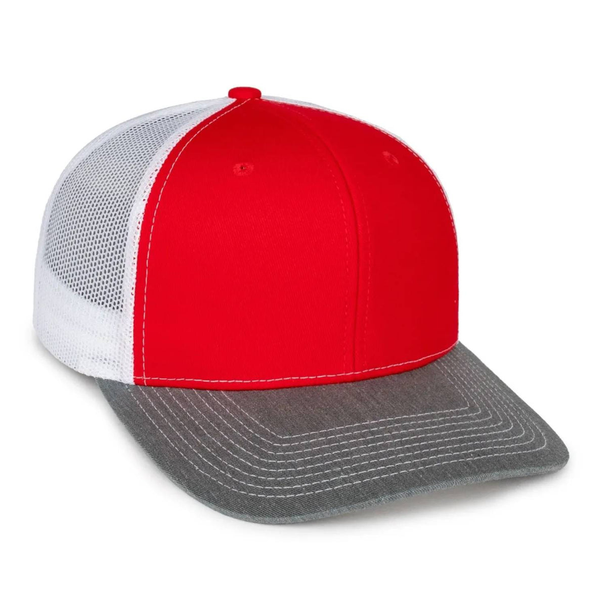 Outdoor Cap OC771 Premium Modern Trucker Cap – Pro Round Crown, Mesh Back, Structured Fit, Adjustable Snapback