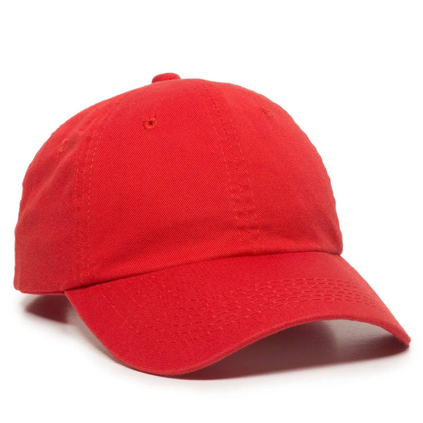 Outdoor Cap GWT-116 Garment Washed Cotton Twill Cap – Low Crown, Unstructured, Pre-Curved Visor