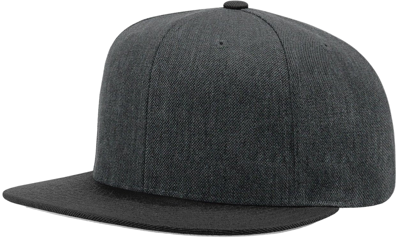 Richardson 510 Flatbill Snapback Cap Wool Blend Hat Hi-Profile Adjustable Snapback