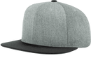 Richardson 510 Flatbill Snapback Cap Wool Blend Hat Hi-Profile Adjustable Snapback