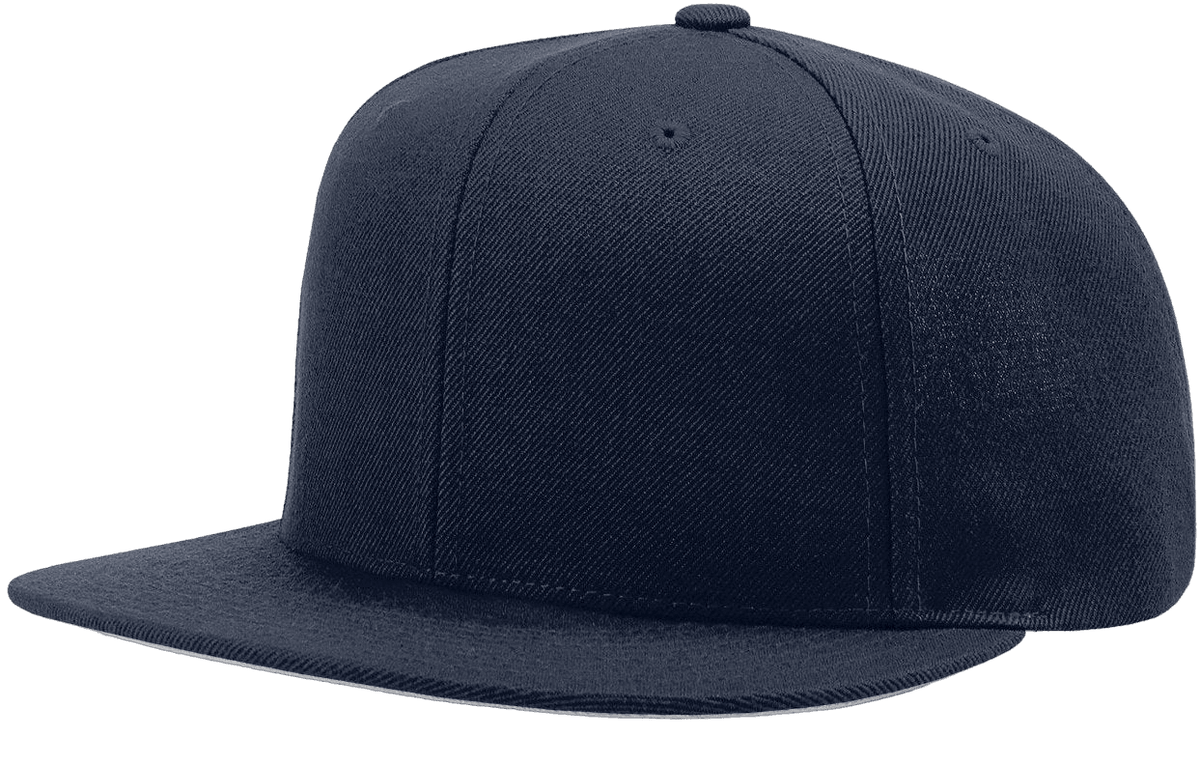Richardson 510 Flatbill Snapback Cap Wool Blend Hat Hi-Profile Adjustable Snapback