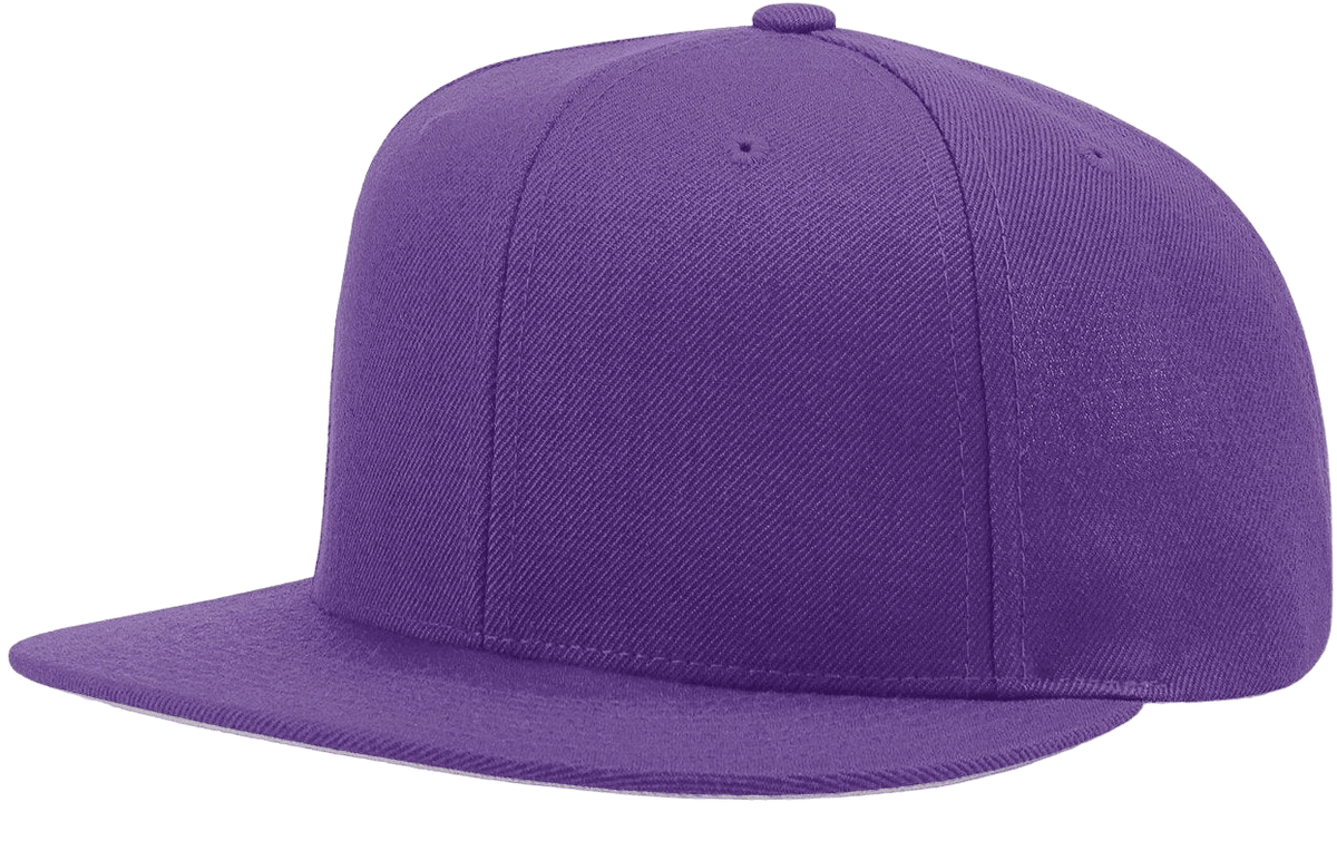 Richardson 510 Flatbill Snapback Cap Wool Blend Hat Hi-Profile Adjustable Snapback
