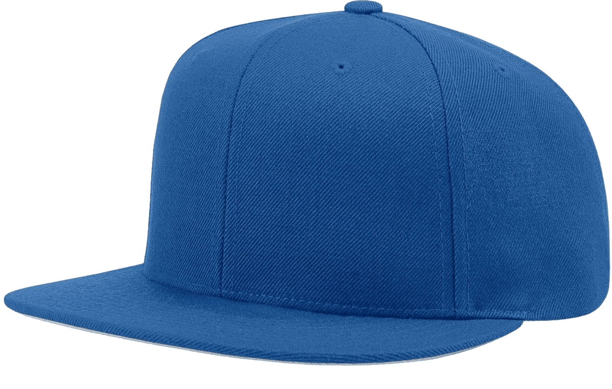 Richardson 510 Flatbill Snapback Cap Wool Blend Hat Hi-Profile Adjustable Snapback