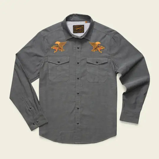 Howler Bros Gaucho Snap Men's Shirt – Classic Western Style with Comfortable, Durable Fabric and Snap Closure
