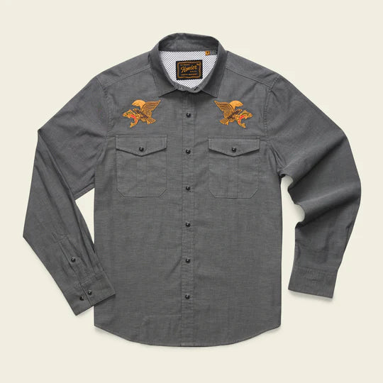Howler Bros Gaucho Snap Men's Shirt – Classic Western Style with Comfortable, Durable Fabric and Snap Closure