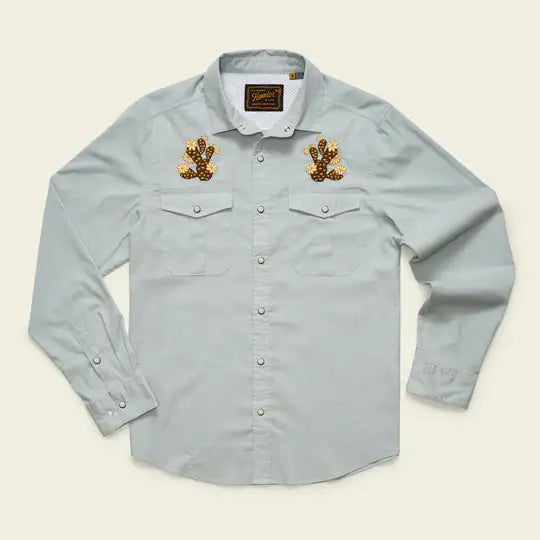 Howler Bros Gaucho Snap Men's Shirt – Classic Western Style with Comfortable, Durable Fabric and Snap Closure