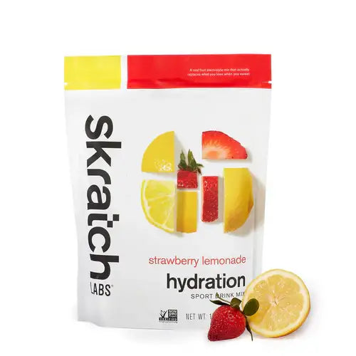 Skratch Labs Sport Hydration Mix, 20-Serving Pouch – Strawberry Lemonade