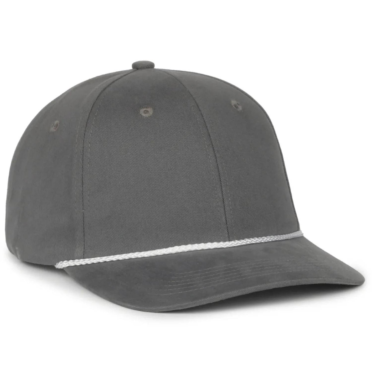 Outdoor Cap 602 Mid Crown Structured Rope Cap – Brushed Cotton Twill with Snapback Closure