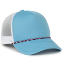 Outdoor Cap Foam 5-Panel Trucker Hat – High Profile Foam Front & Mesh Back with Cord Accent