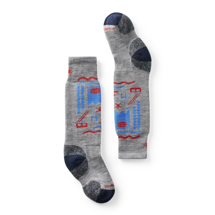 Smartwool Kids' Full Cushion Ski Day Over The Calf Socks | Gear Up for Snowy Adventures: Ultimate Comfort and Warmth for Kids on the Slopes