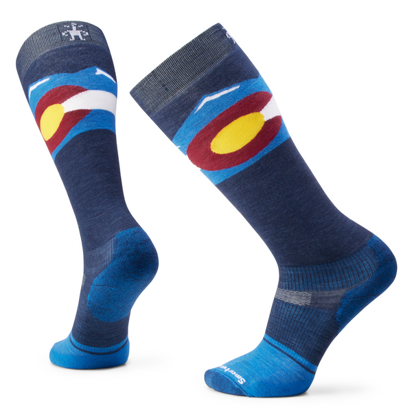 Smartwool Ski Targeted Cushion Colorado Over The Calf Socks | Shred with Local Pride: High-Performance Socks for Colorado Snowboarders