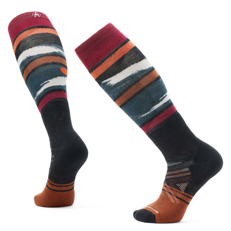 Smartwool Ski Full Cushion Midnight Ski Pattern Over The Calf Socks