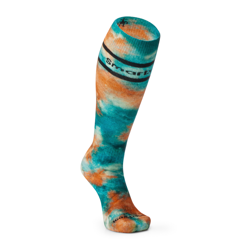 Smartwool Women's Ski Full Cushion Tie Dye Print Over The Calf Socks | Rock the Slopes: Ultimate Comfort and Style with High-Performance Ski Socks