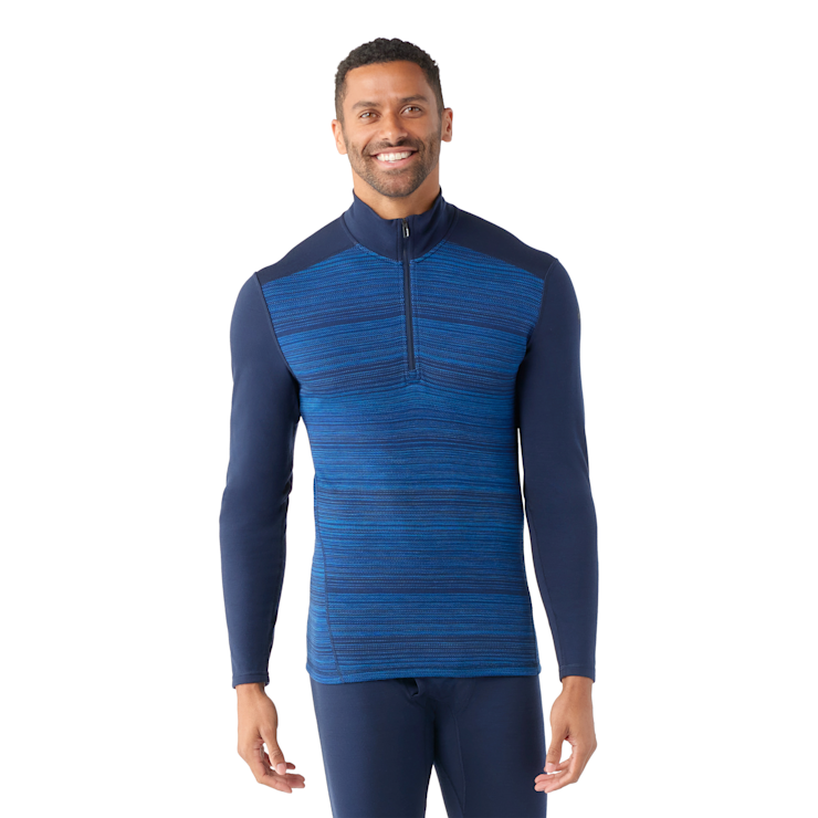 Smartwool Men's Classic Thermal Merino Base Layer 1/4 Zip | Versatile Cold-Weather Essential: Your Go-To Layer for Year-Round Comfort