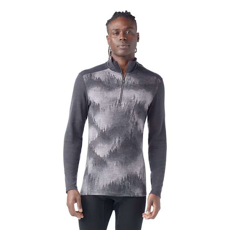Smartwool Men's Classic Thermal Merino Base Layer 1/4 Zip | Versatile Cold-Weather Essential: Your Go-To Layer for Year-Round Comfort