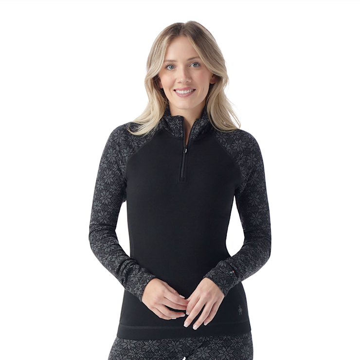 Smartwool Women's Classic Thermal Merino Base Layer 1/4 Zip | Enhanced Performance and Comfort: The Ultimate Cold-Weather Base Layer