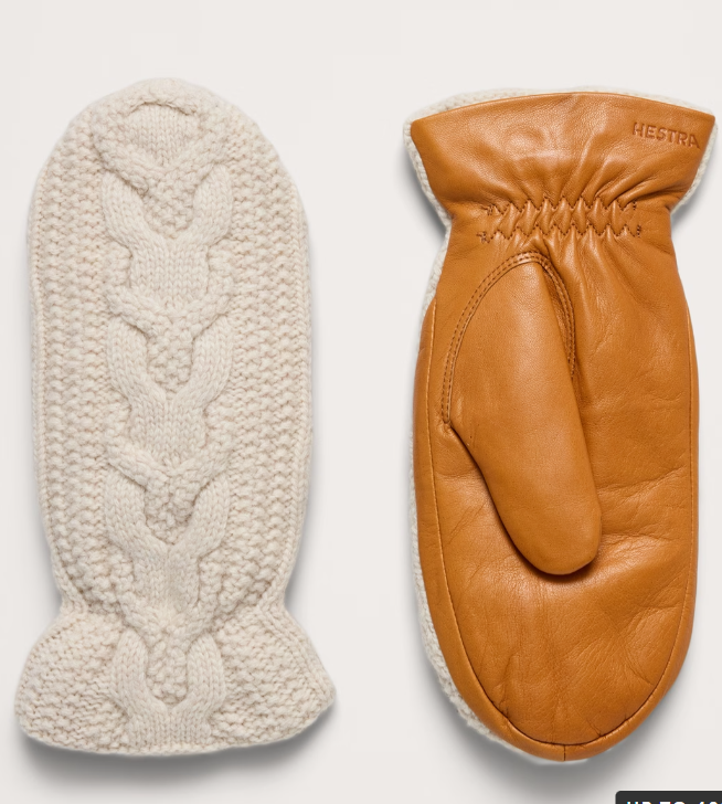 Hestra Elle Mitt – Women’s Leather Winter Mittens with Primaloft® Gold Insulation