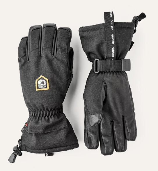 Hestra CZone Mountain Glove – Waterproof Leather Ski Gloves with Fiberfill Insulation