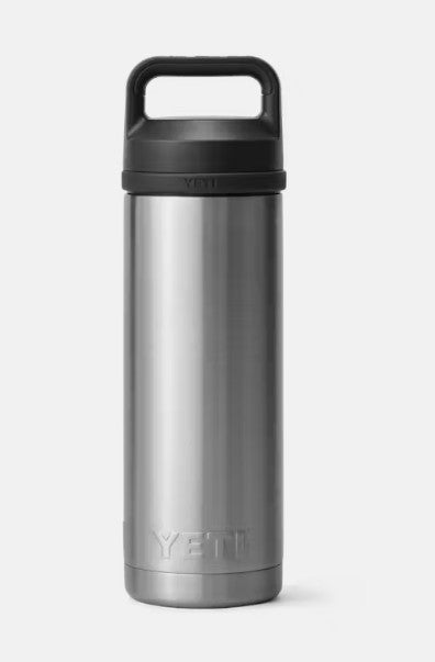 YETI Rambler 18 oz Bottle with Chug Cap – Durable, Vacuum‑Insulated Stainless Steel Water Bottle for Fast, Controlled Sipping