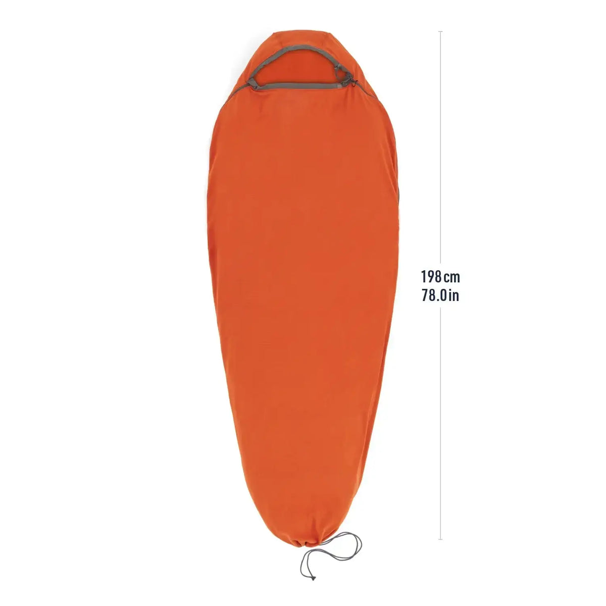 Sea to Summit Reactor Fleece Sleeping Bag Liner – Thermolite Pro Grid Fleece with Drawcord Footbox and Shoulder Zips for Maximum Warmth, Versatile Use, and Cold-Weather Performance