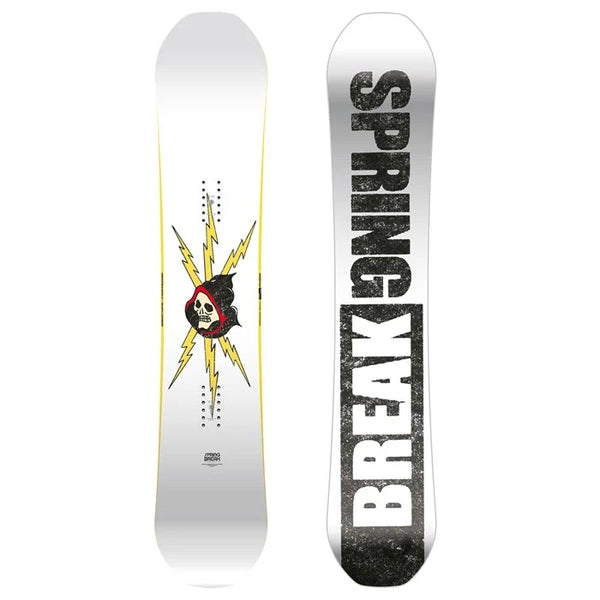 CAPiTA Spring Break Resort Twin Snowboard - Men's 2025 | Feels stable underfoot, Exceptional level of pop for jumps,Glide is noticeably fast