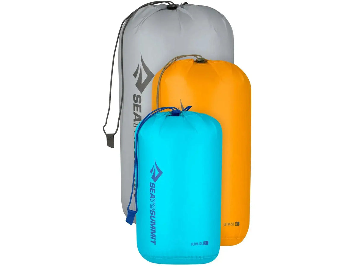 Sea to Summit Ultra-Sil Stuff Sack – Ultralight 30D Cordura Nylon Gear Storage Bag with Reinforced Grab Handle and PFC-Free Water-Resistant Coating