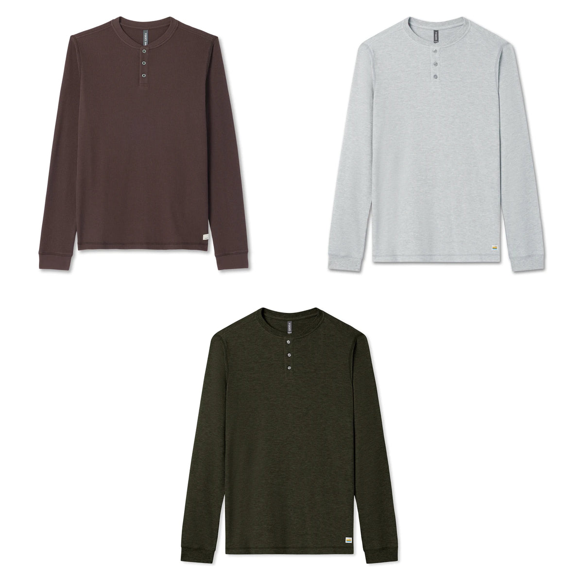 Vuori Waffle Henley Men’s – all colorways